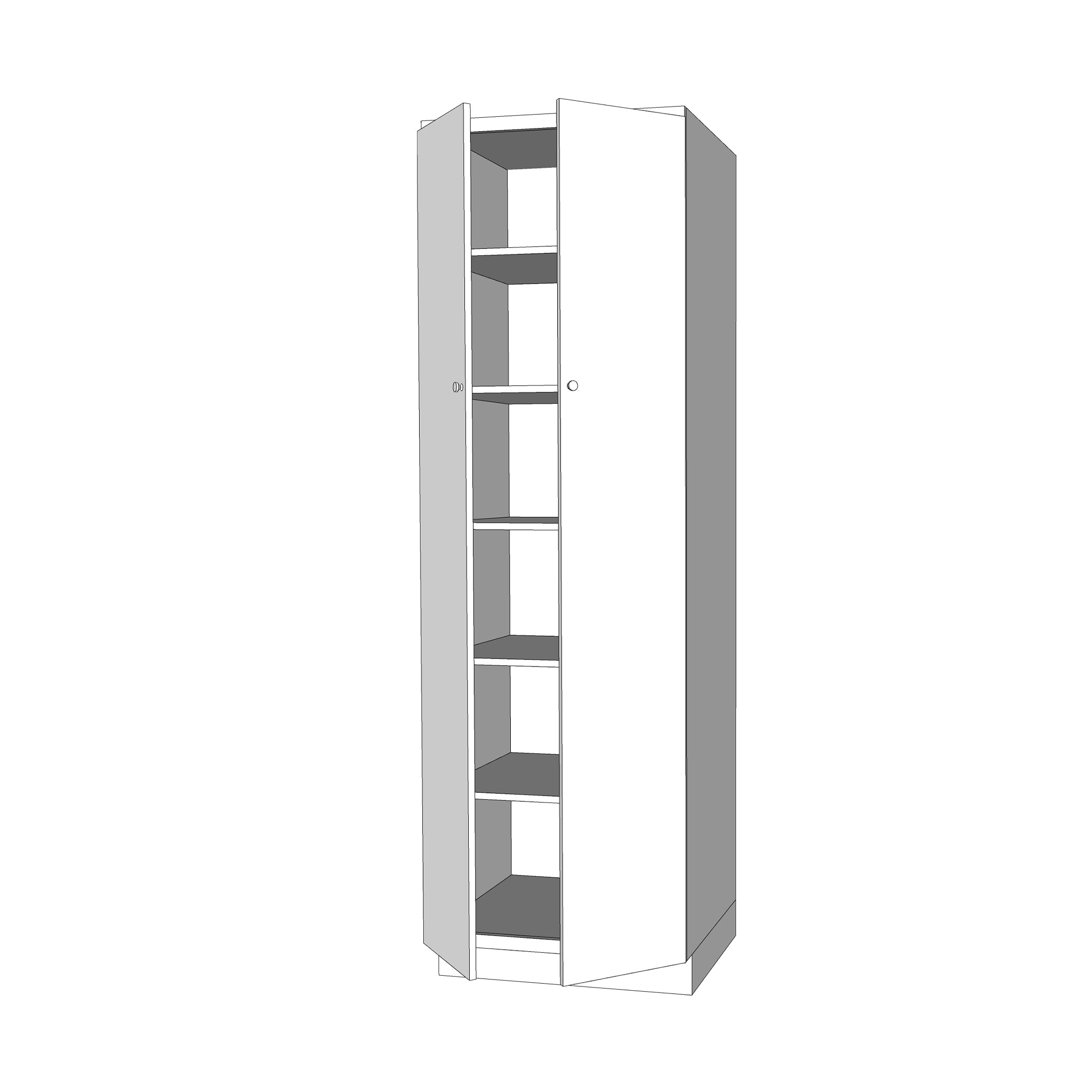24x95 High Pantry Cabinet - Assembled