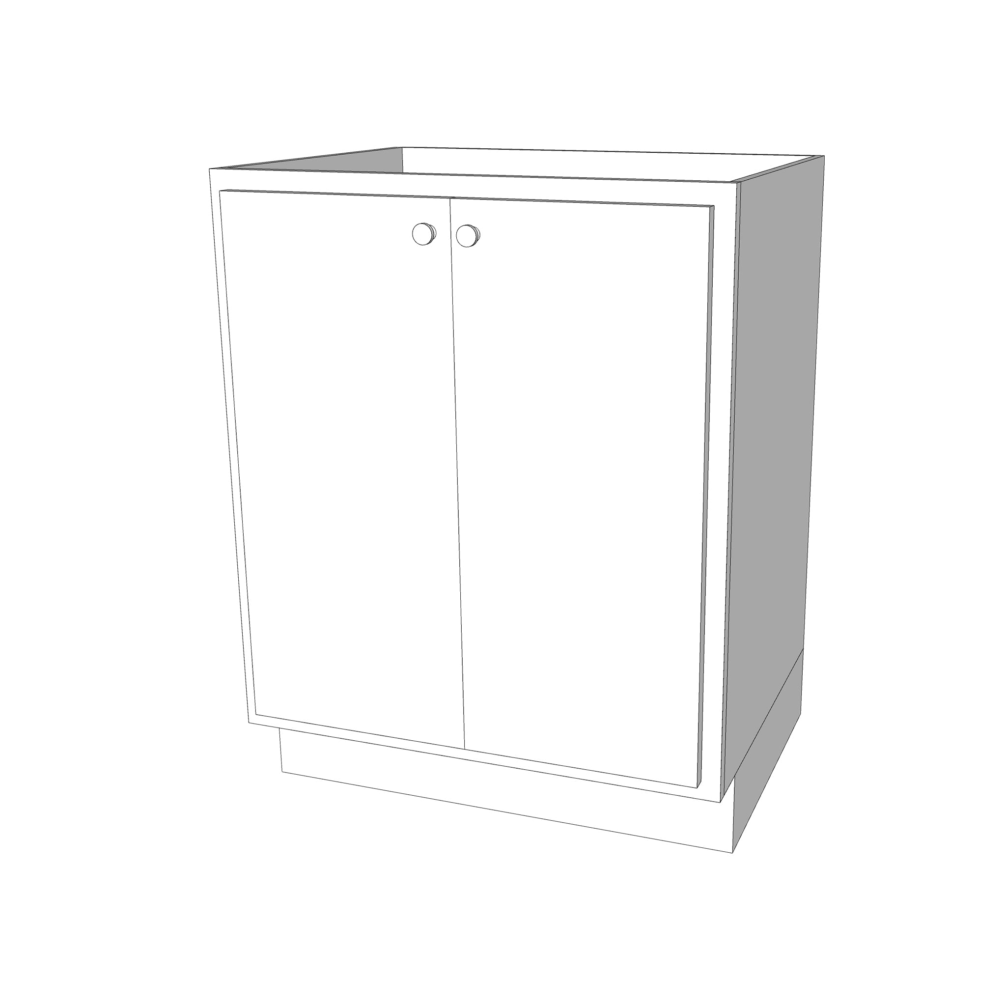 24x30 Full Height Vanity Base Cabinet - Assembled