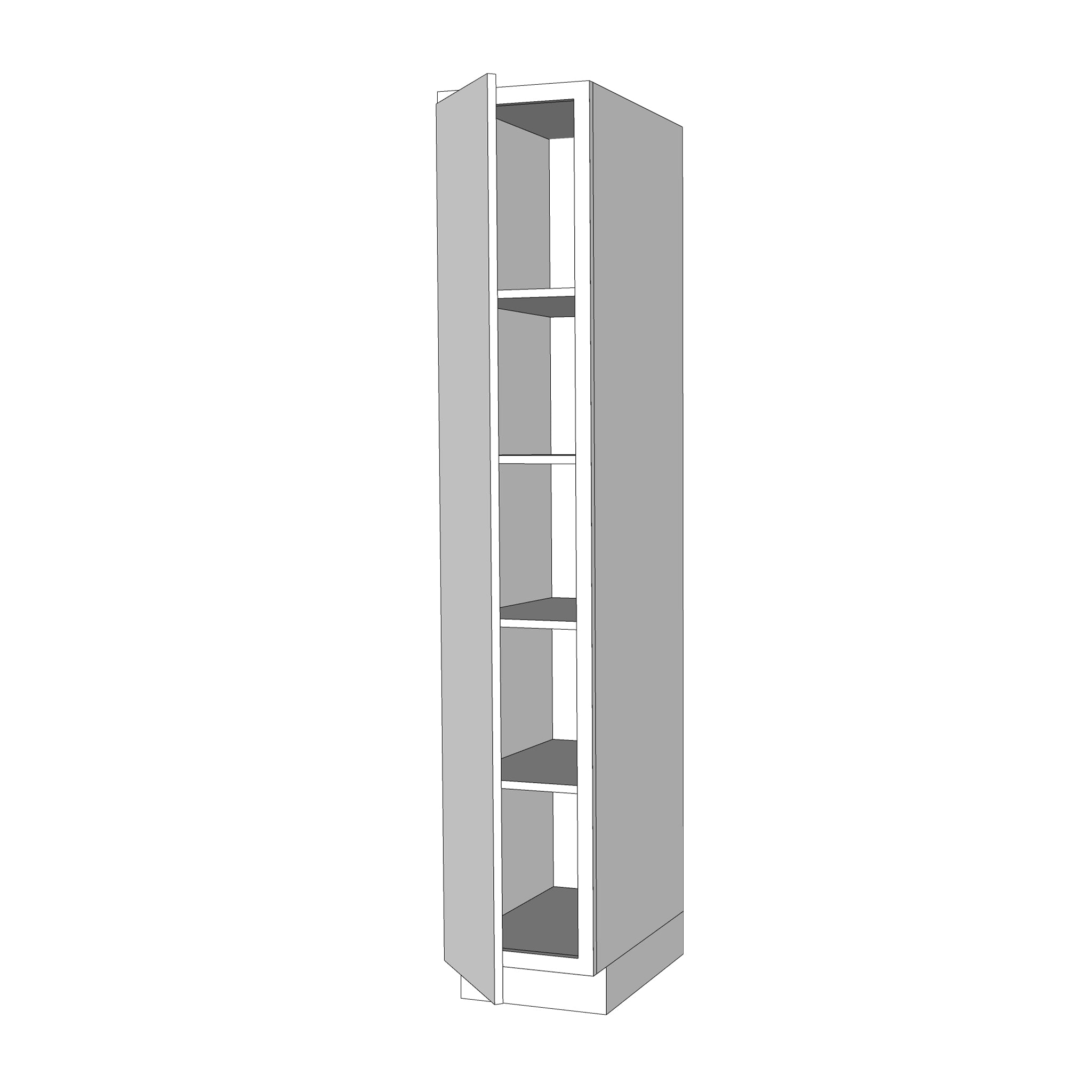 15x84 High Pantry Cabinet - Assembled